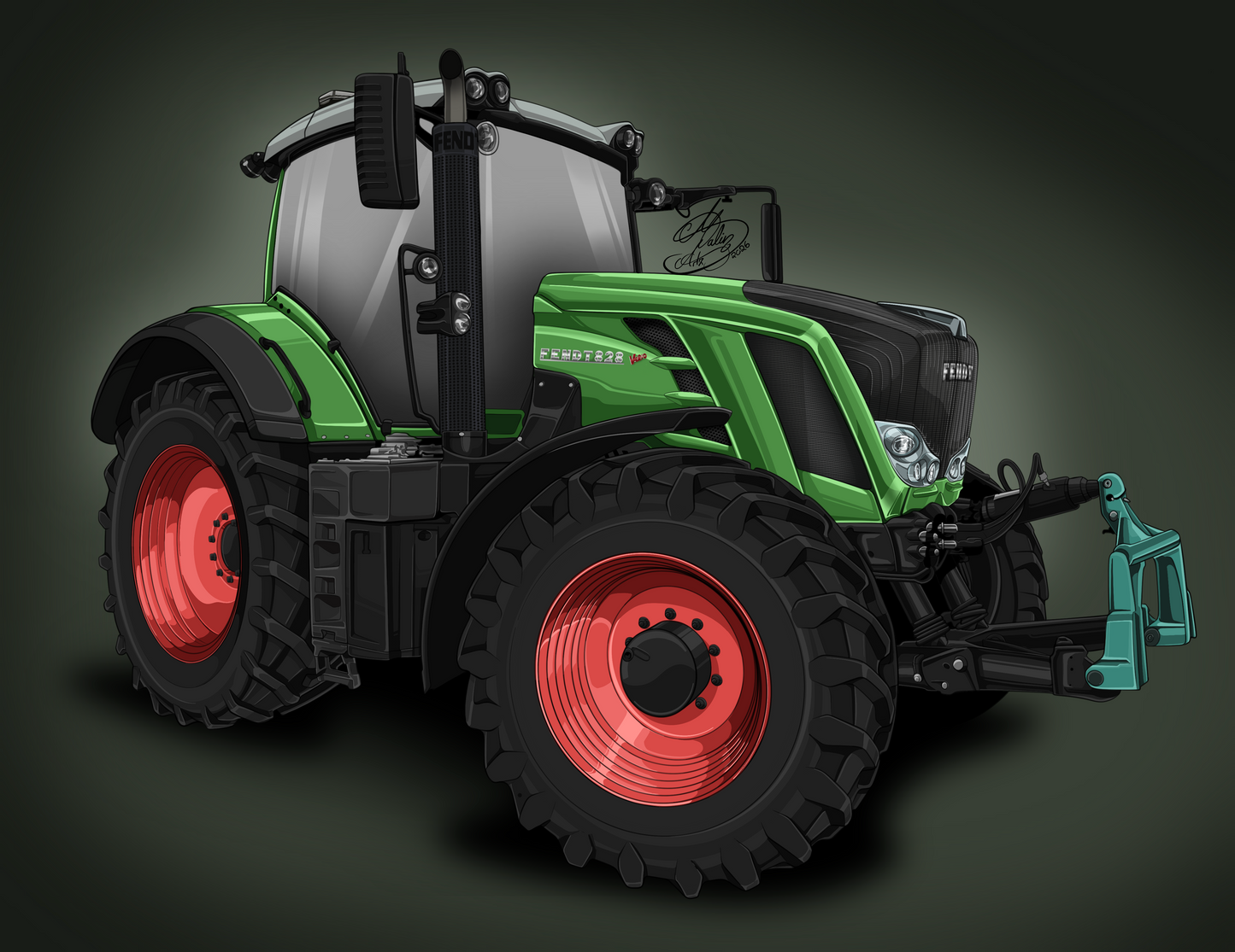 Tegnefilmstil – traktor