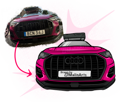 Custom 0.5 Wide-Angle Vehicle Illustration