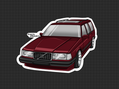 Custom digital car portrait Simple